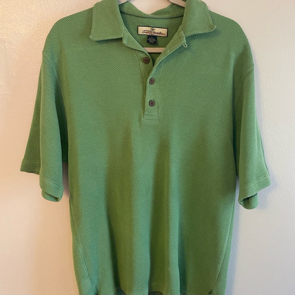 Tommy Bahama Men’s Large Green Polo Shirt